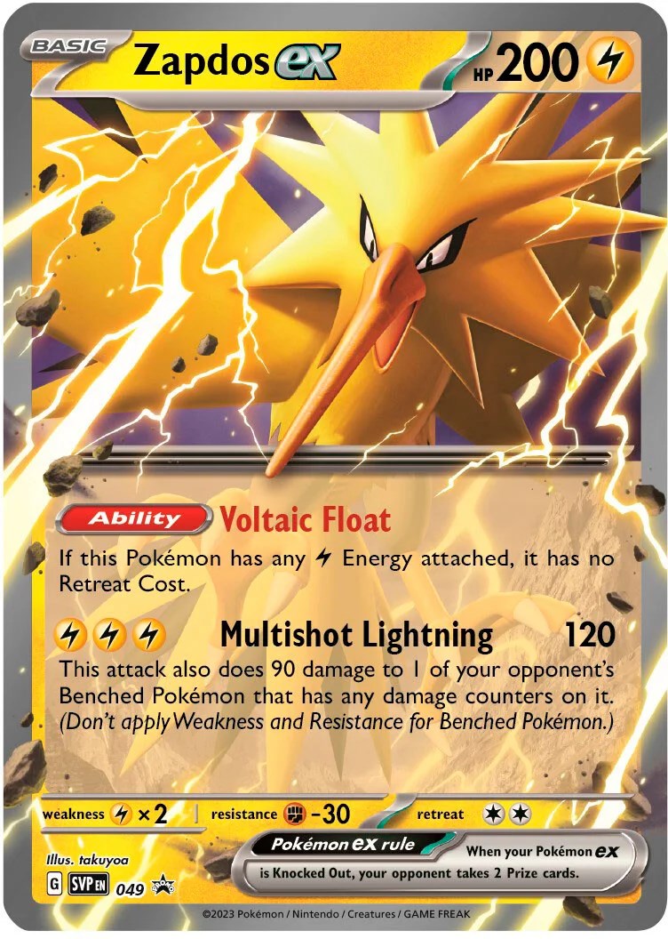 Zapdos ex (049) [Scarlet & Violet: Black Star Promos] | Exor Games Summserside