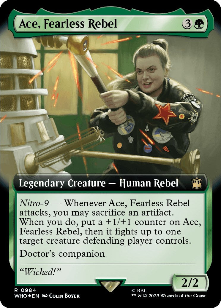 Ace, Fearless Rebel (Extended Art) (Surge Foil) [Doctor Who] | Exor Games Summserside