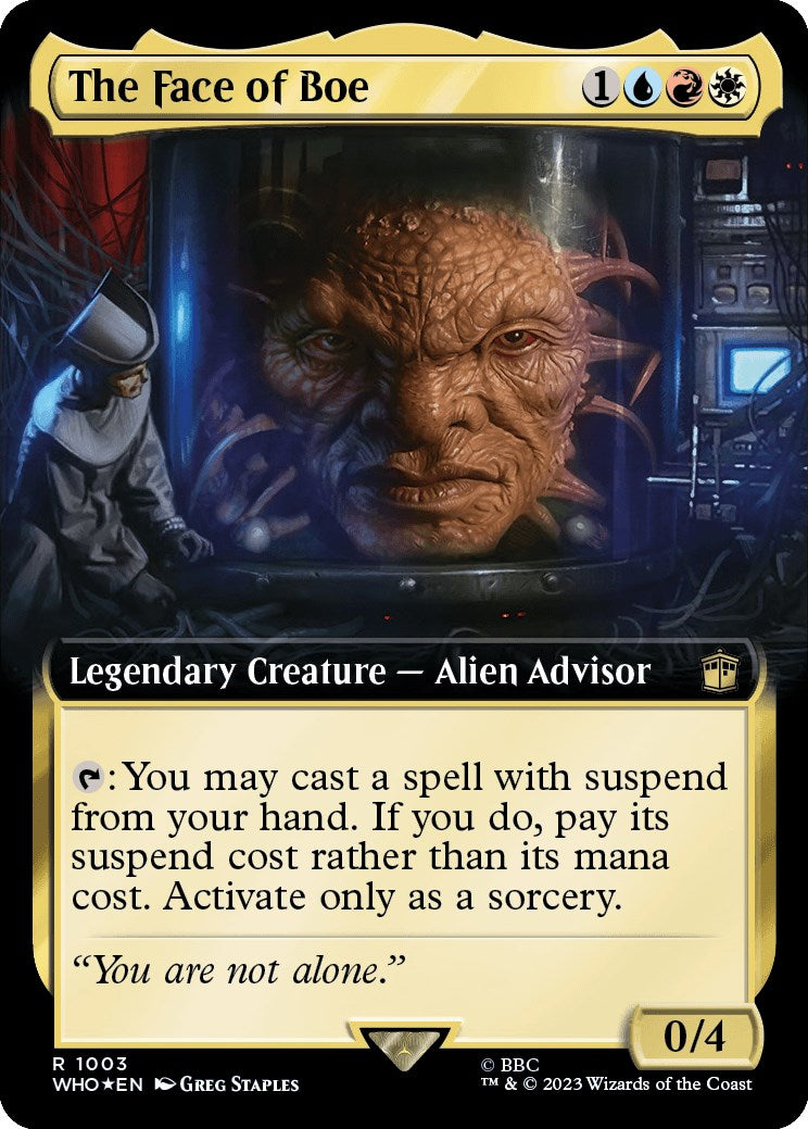 The Face of Boe (Extended Art) (Surge Foil) [Doctor Who] | Exor Games Summserside