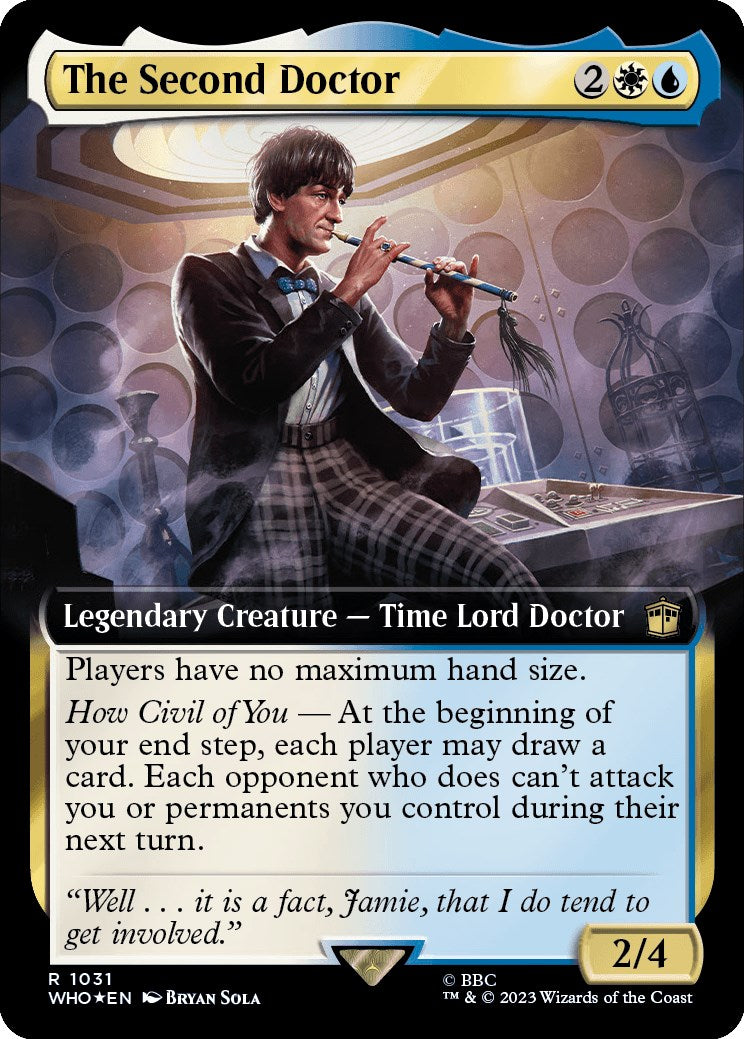 The Second Doctor (Extended Art) (Surge Foil) [Doctor Who] | Exor Games Summserside