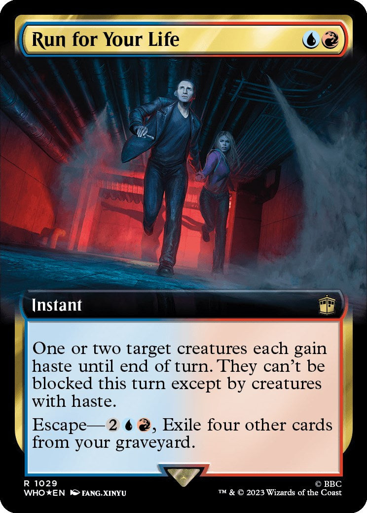 Run for Your Life (Extended Art) (Surge Foil) [Doctor Who] | Exor Games Summserside