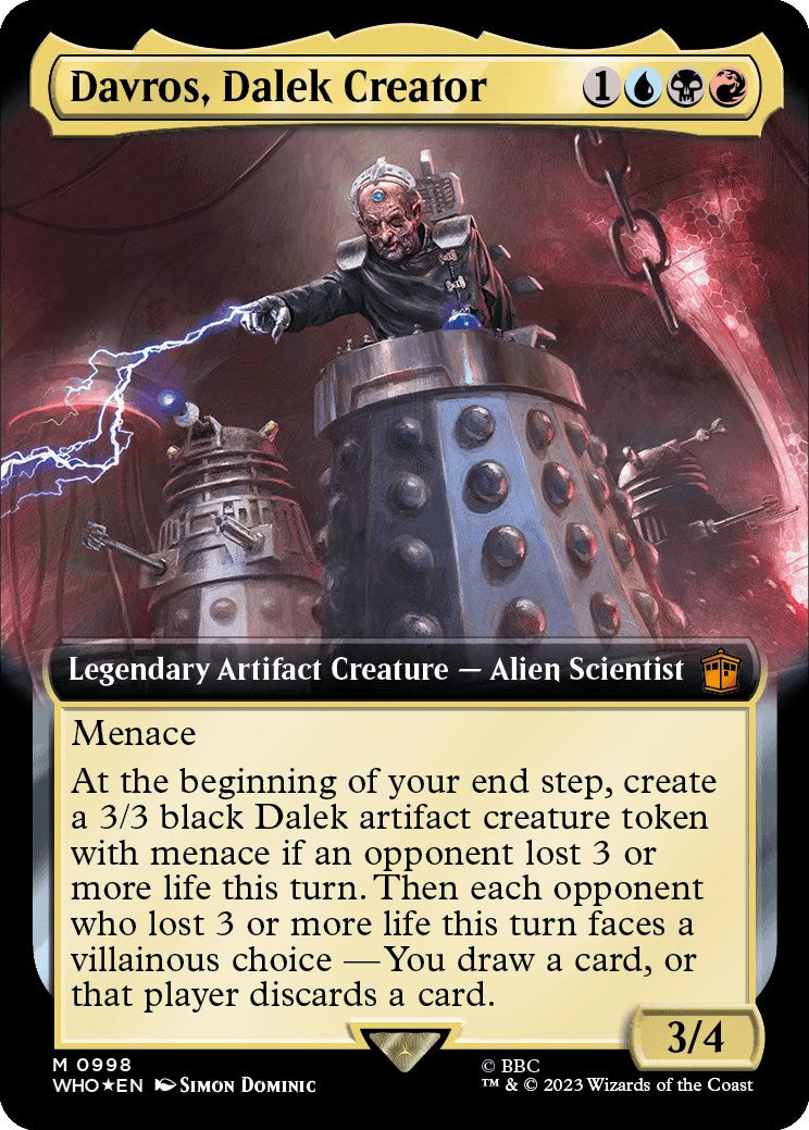 Davros, Dalek Creator (Extended Art) (Surge Foil) [Doctor Who] | Exor Games Summserside