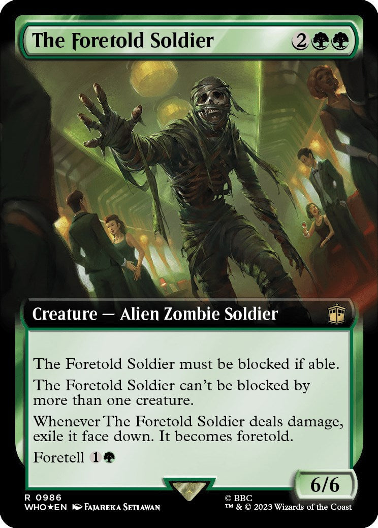 The Foretold Soldier (Extended Art) (Surge Foil) [Doctor Who] | Exor Games Summserside