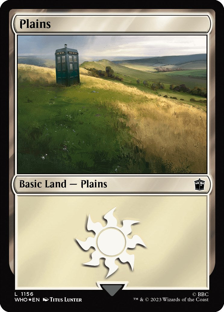 Plains (1156) (Surge Foil) [Doctor Who] | Exor Games Summserside