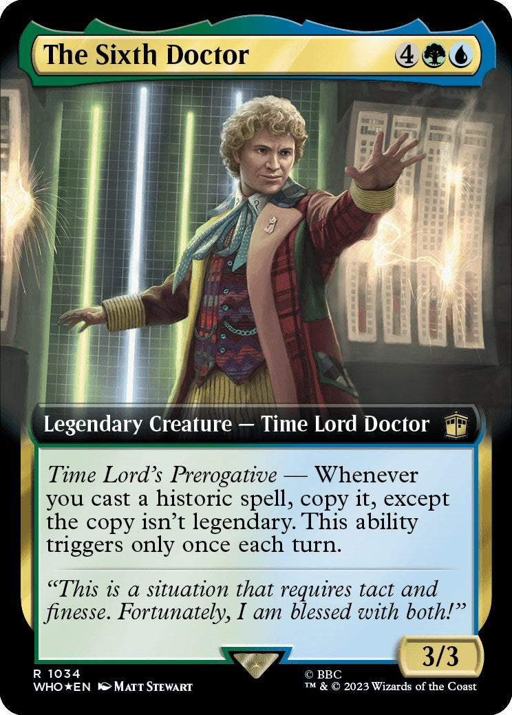 The Sixth Doctor (Extended Art) (Surge Foil) [Doctor Who] | Exor Games Summserside