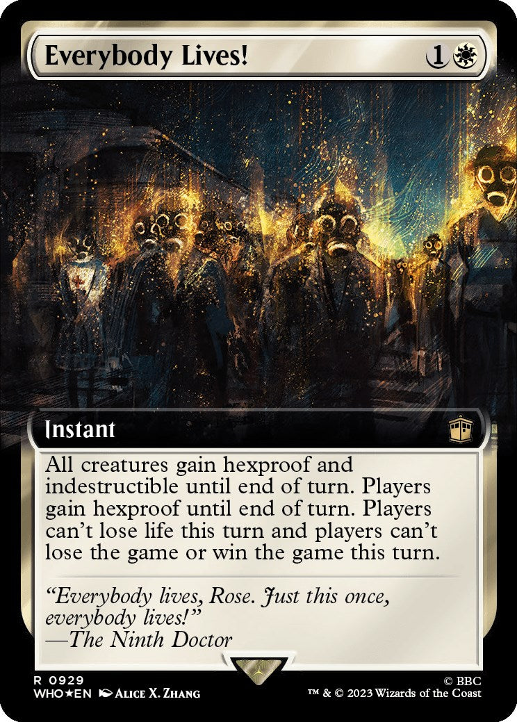Everybody Lives! (Extended Art) (Surge Foil) [Doctor Who] | Exor Games Summserside