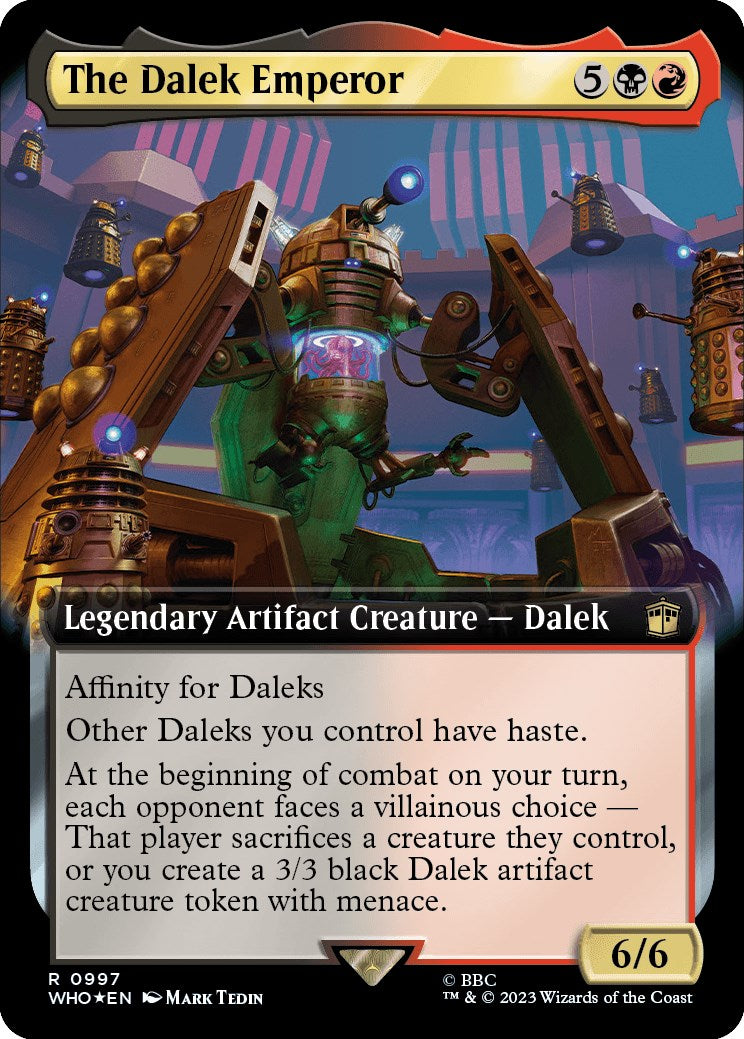 The Dalek Emperor (Extended Art) (Surge Foil) [Doctor Who] | Exor Games Summserside