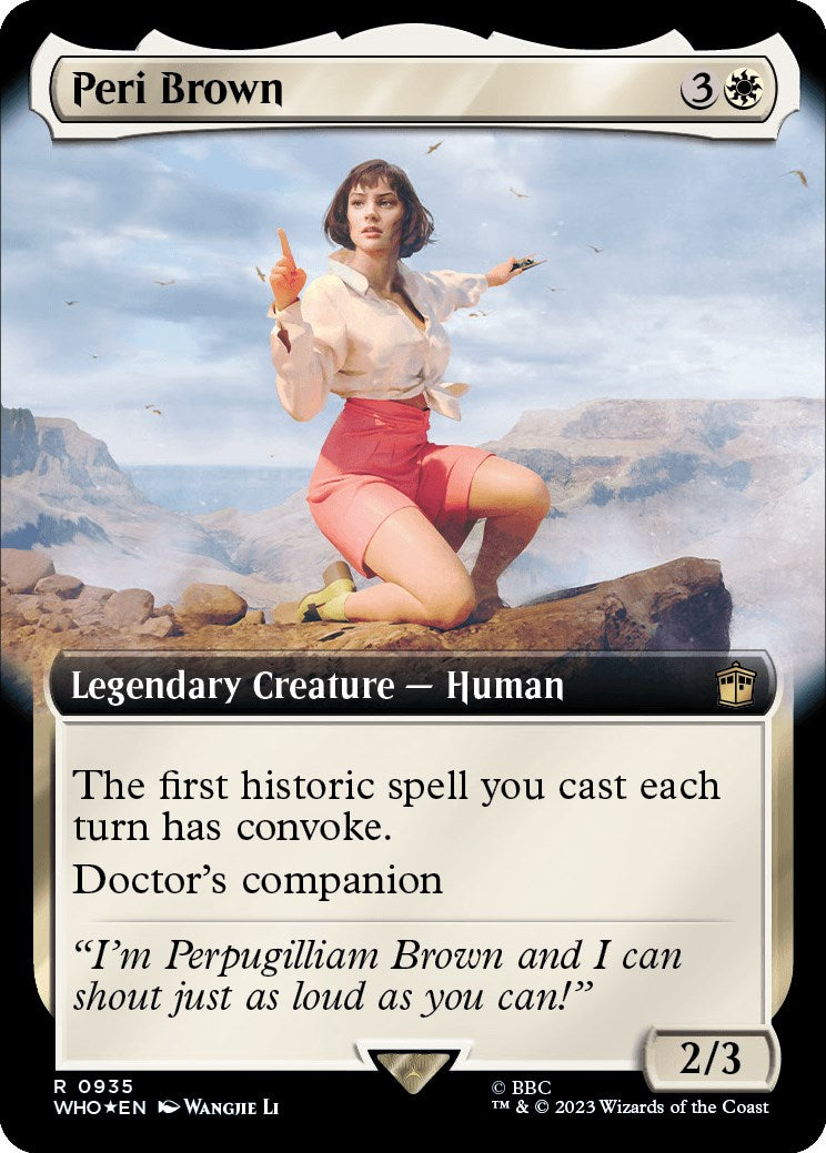 Peri Brown (Extended Art) (Surge Foil) [Doctor Who] | Exor Games Summserside