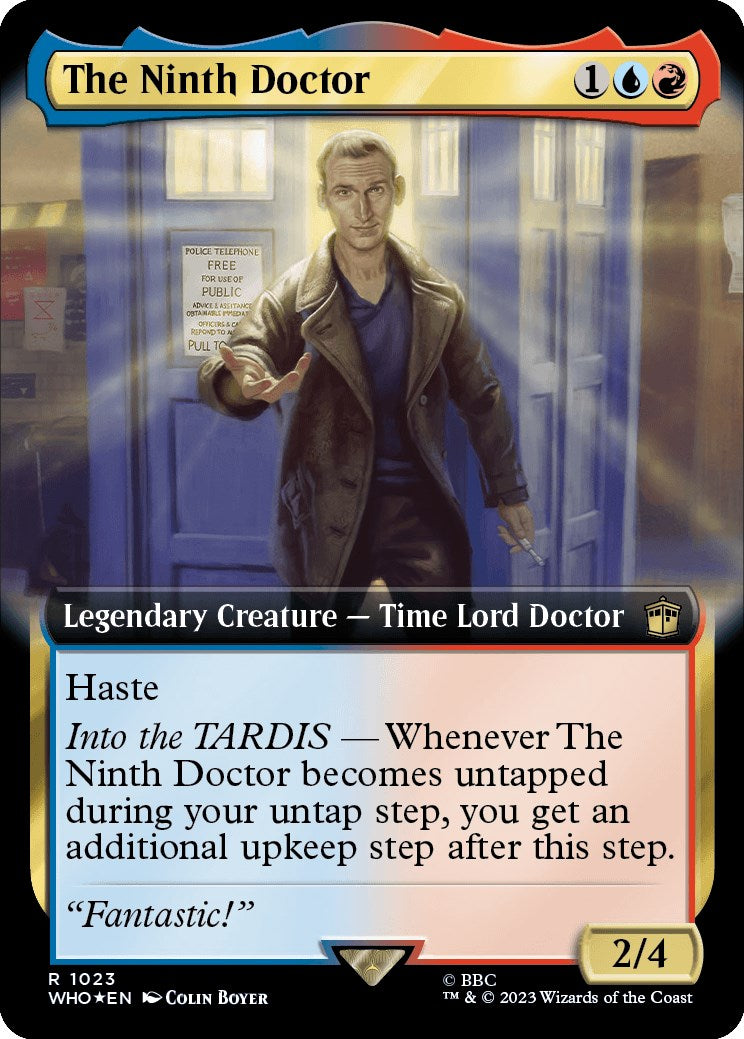 The Ninth Doctor (Extended Art) (Surge Foil) [Doctor Who] | Exor Games Summserside