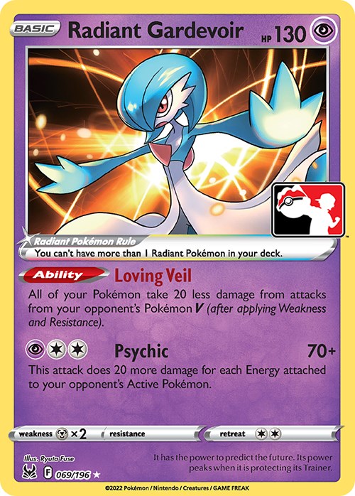 Radiant Gardevoir (069/196) [Prize Pack Series Three] | Exor Games Summserside