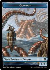 Octopus // Rabbit Double-Sided Token [Bloomburrow Commander Tokens] | Exor Games Summserside