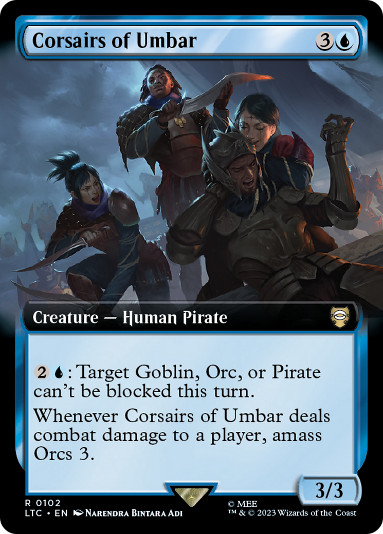 Corsairs of Umbar (Extended Art) [The Lord of the Rings: Tales of Middle-Earth Commander] | Exor Games Summserside