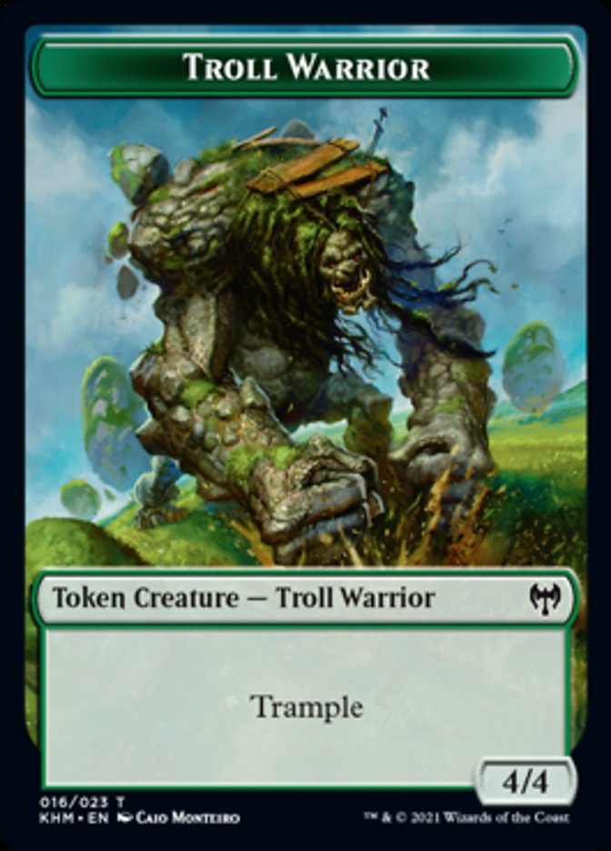 Troll Warrior Token [Kaldheim Tokens] | Exor Games Summserside