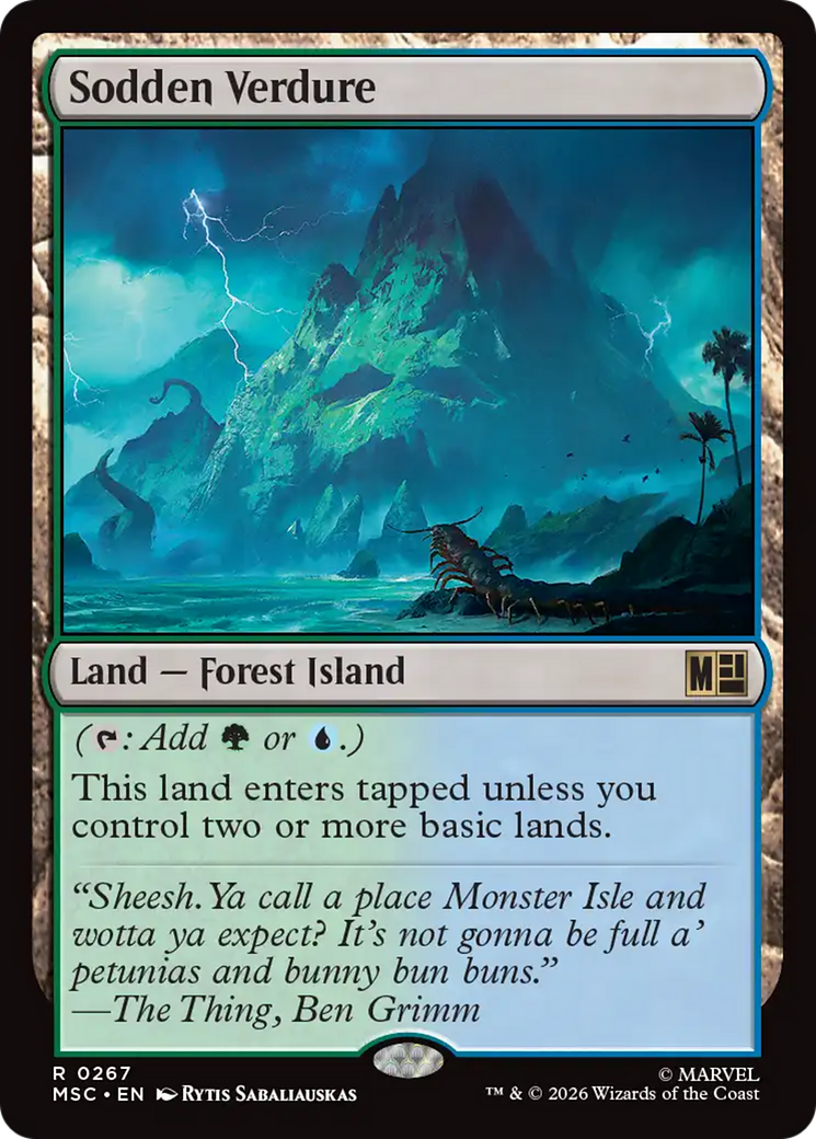 Sodden Verdure (Surge Foil) [Marvel Super Heroes Commander] | Exor Games Summserside