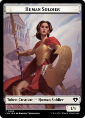 Human Soldier // Knight Double-Sided Token [Commander Masters Tokens] | Exor Games Summserside