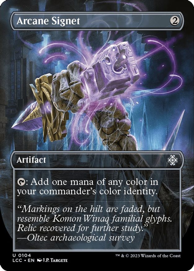 Arcane Signet (Borderless) [The Lost Caverns of Ixalan Commander] | Exor Games Summserside