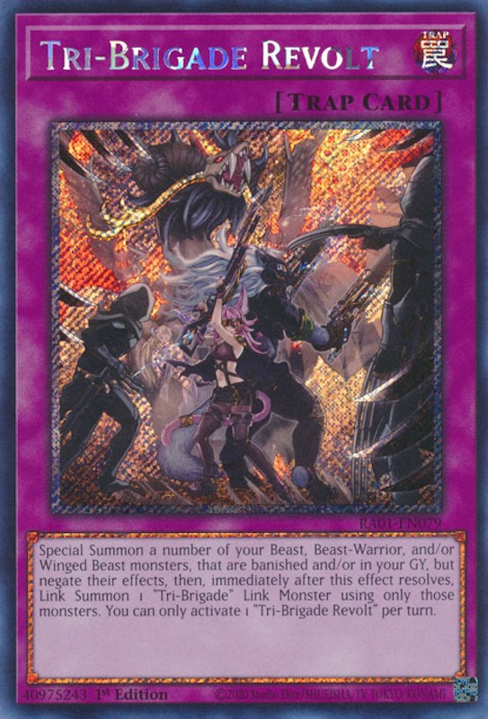 Tri-Brigade Revolt [RA01-EN079] Platinum Secret Rare | Exor Games Summserside