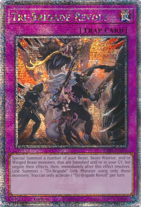 Tri-Brigade Revolt [RA01-EN079] Quarter Century Secret Rare | Exor Games Summserside