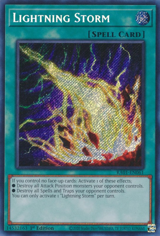 Lightning Storm [RA01-EN061] Secret Rare | Exor Games Summserside