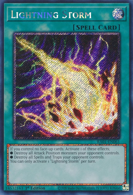 Lightning Storm [RA01-EN061] Platinum Secret Rare | Exor Games Summserside