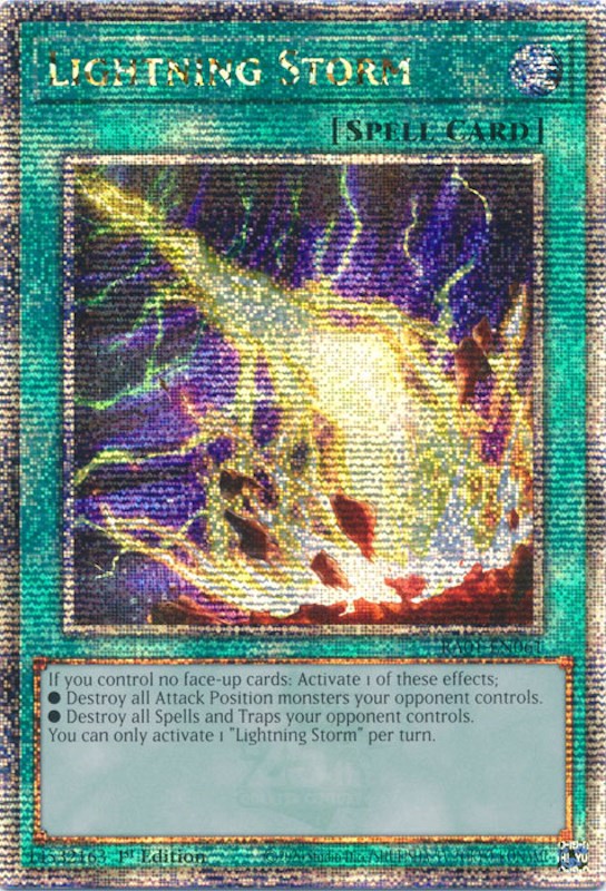 Lightning Storm [RA01-EN061] Quarter Century Secret Rare | Exor Games Summserside