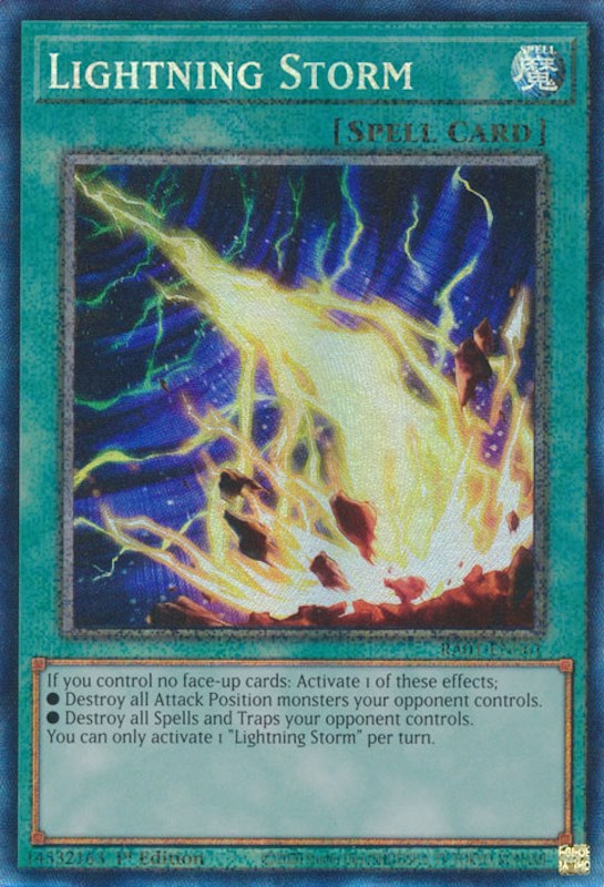 Lightning Storm [RA01-EN061] Prismatic Collector's Rare | Exor Games Summserside