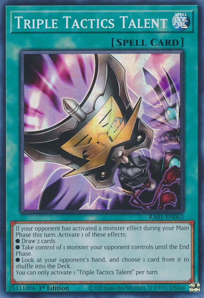 Triple Tactics Talent [RA01-EN063] Super Rare | Exor Games Summserside