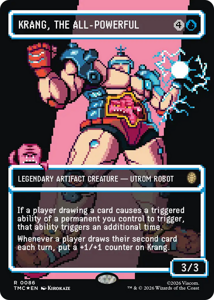 Krang, the All-Powerful (Borderless) (Surge Foil) [Teenage Mutant Ninja Turtles Commander] | Exor Games Summserside