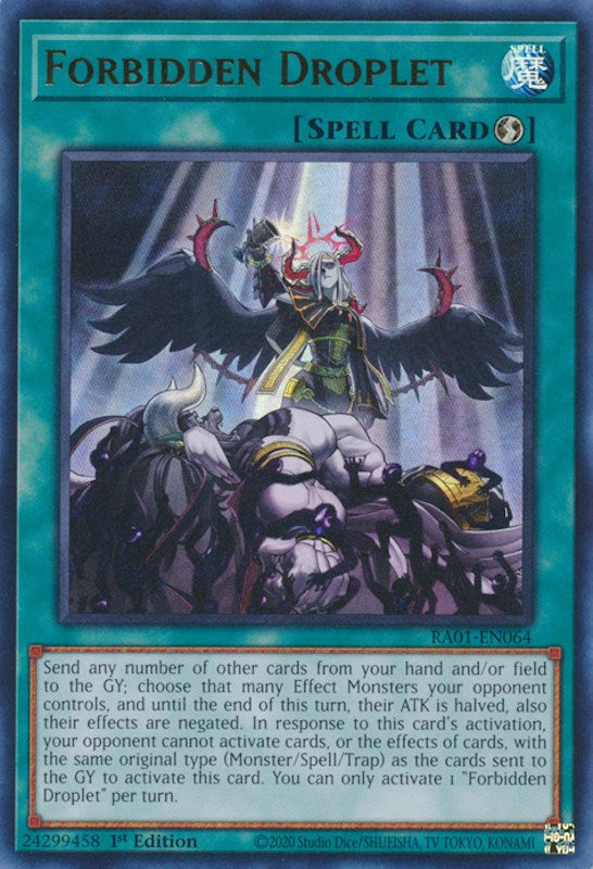 Forbidden Droplet [RA01-EN064] Ultra Rare | Exor Games Summserside
