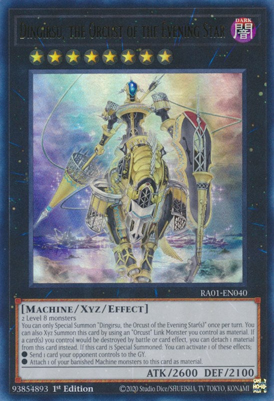 Dingirsu, the Orcust of the Evening Star [RA01-EN040] Ultra Rare | Exor Games Summserside