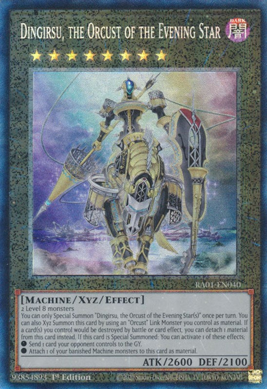 Dingirsu, the Orcust of the Evening Star [RA01-EN040] Prismatic Collector's Rare | Exor Games Summserside