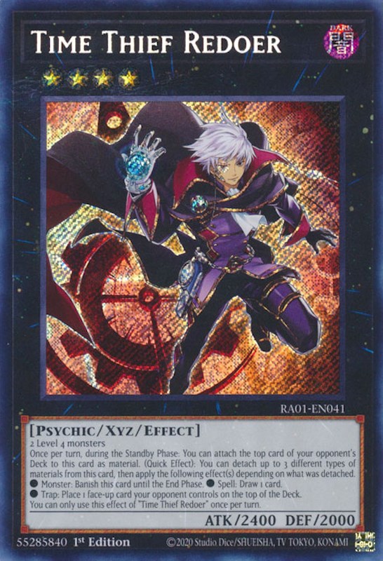 Time Thief Redoer [RA01-EN041] Secret Rare | Exor Games Summserside