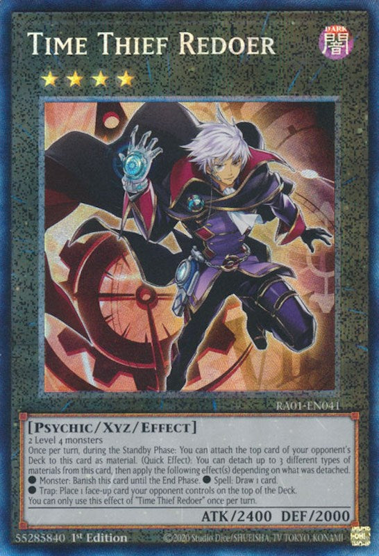 Time Thief Redoer [RA01-EN041] Prismatic Collector's Rare | Exor Games Summserside