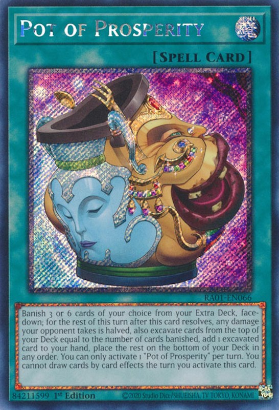 Pot of Prosperity [RA01-EN066] Platinum Secret Rare | Exor Games Summserside