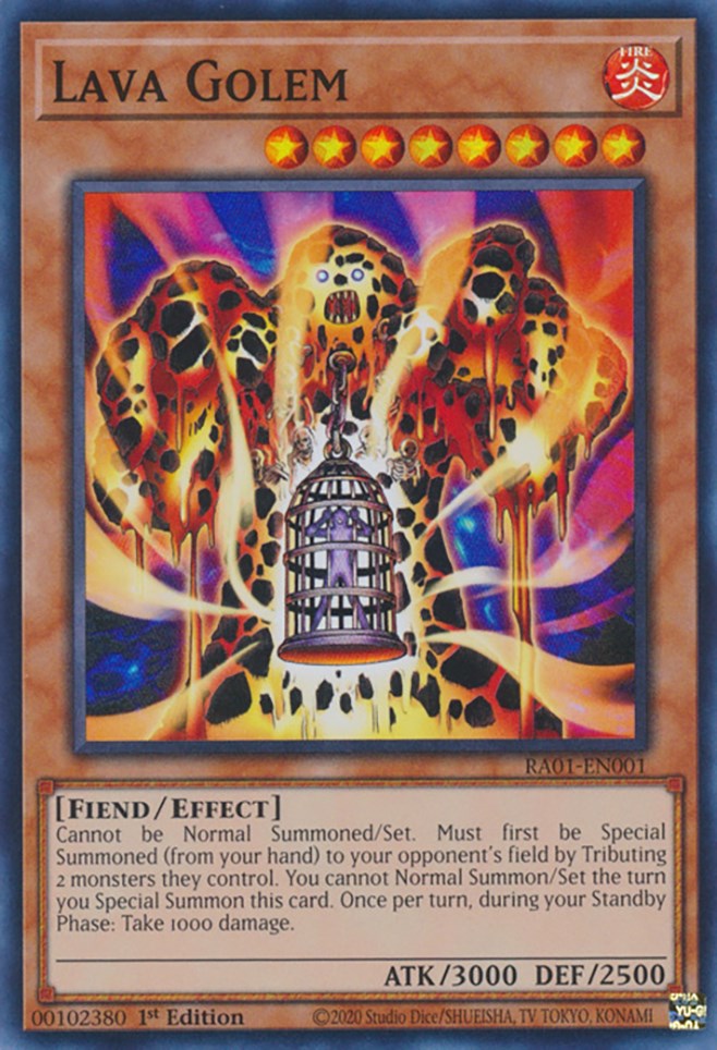 Lava Golem [RA01-EN001] Super Rare | Exor Games Summserside