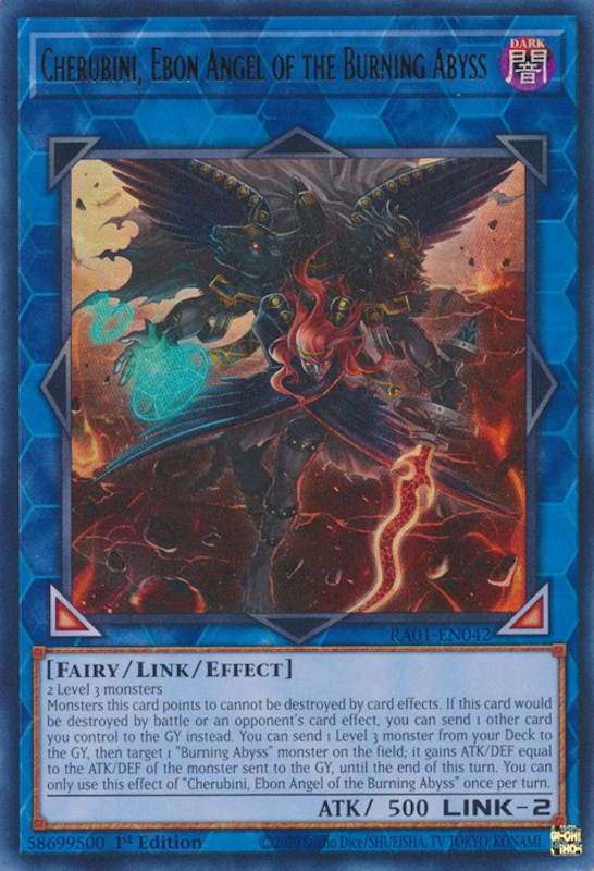 Cherubini, Ebon Angel of the Burning Abyss [RA01-EN042] Ultra Rare | Exor Games Summserside