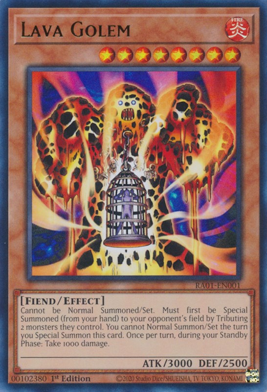 Lava Golem [RA01-EN001] Ultra Rare | Exor Games Summserside