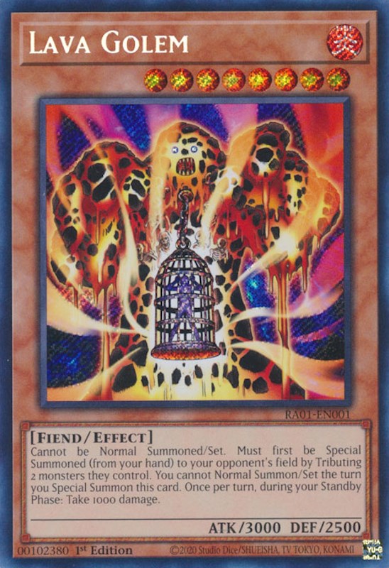 Lava Golem [RA01-EN001] Secret Rare | Exor Games Summserside