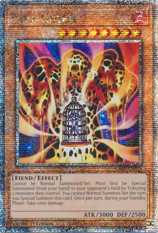 Lava Golem [RA01-EN001] Quarter Century Secret Rare | Exor Games Summserside
