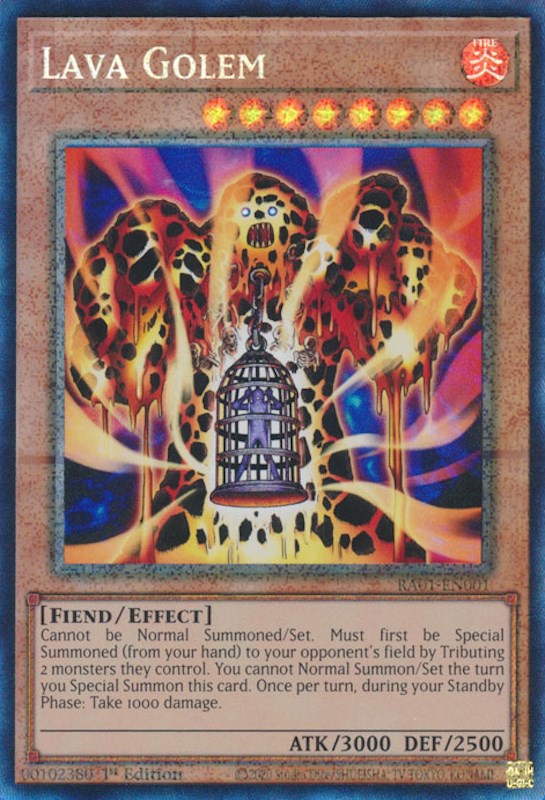 Lava Golem [RA01-EN001] Prismatic Collector's Rare | Exor Games Summserside