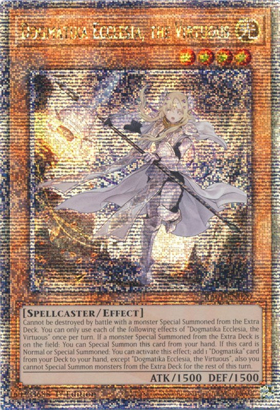 Dogmatika Ecclesia, the Virtuous [RA01-EN020] Quarter Century Secret Rare | Exor Games Summserside