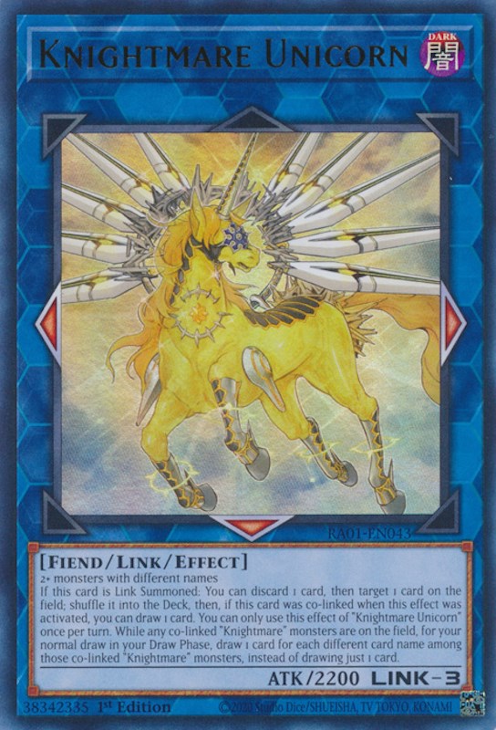 Knightmare Unicorn [RA01-EN043] Ultra Rare | Exor Games Summserside