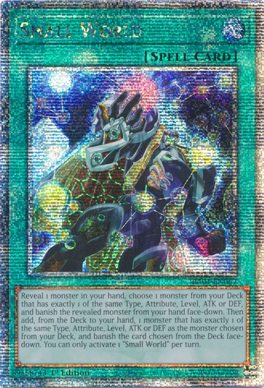 Small World [RA01-EN067] Quarter Century Secret Rare | Exor Games Summserside