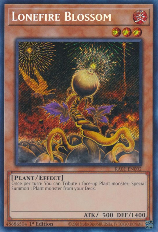 Lonefire Blossom [RA01-EN002] Secret Rare | Exor Games Summserside