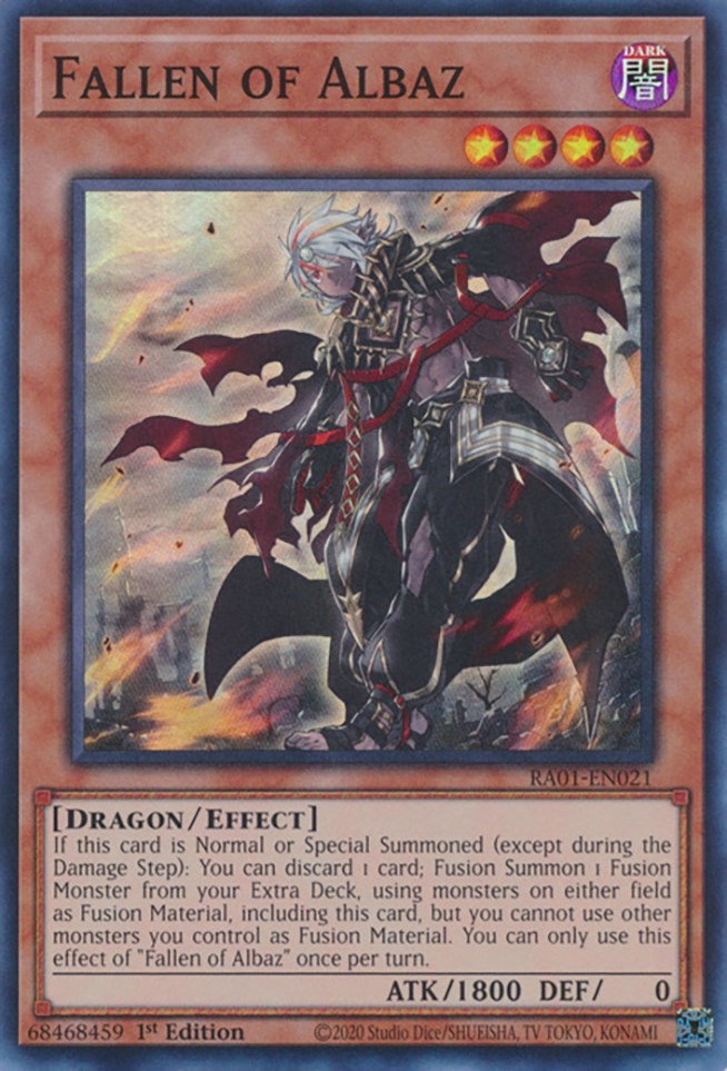 Fallen of Albaz [RA01-EN021] Super Rare | Exor Games Summserside