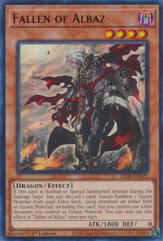 Fallen of Albaz [RA01-EN021] Ultra Rare | Exor Games Summserside