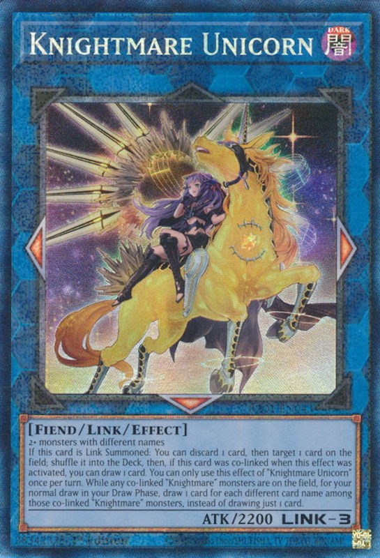 Knightmare Unicorn (Alternate Art) [RA01-EN043] Prismatic Collector's Rare | Exor Games Summserside