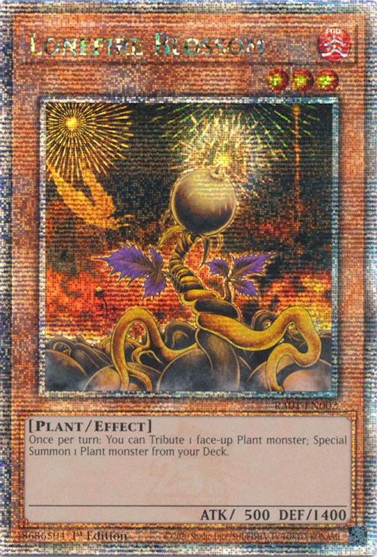 Lonefire Blossom [RA01-EN002] Quarter Century Secret Rare | Exor Games Summserside