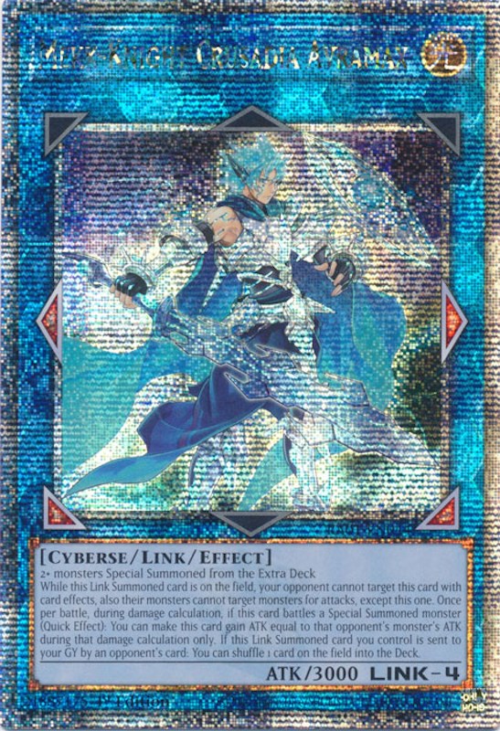 Mekk-Knight Crusadia Avramax [RA01-EN044] Quarter Century Secret Rare | Exor Games Summserside