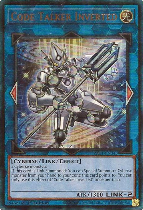 Code Talker Inverted [RA01-EN045] Prismatic Ultimate Rare | Exor Games Summserside